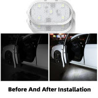 Car wireless LED welcome light magnetic control USB charging automatic door opening safety anti-collision signal light