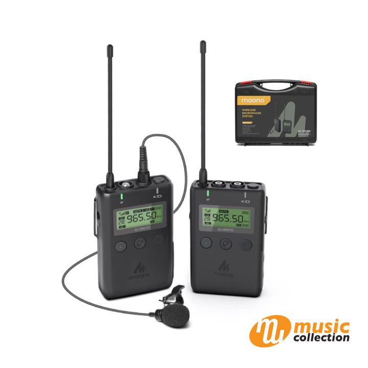 ไมโครโฟนและเครื่องส่งสัญญาณไวเลส-maono-wireless-lavalier-microphone