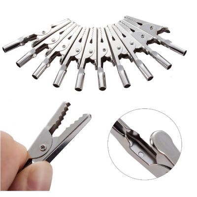 【CC】✁  10PCS/Set Prong Alligator Electric Test Cable Lead Screw Probe Clamps DH5