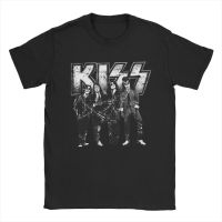 Hipster KISS The Band T Shirts Men O Neck Cotton T Shirt Music Short Sleeve Tee Shirt Party Clothes XS-6XL