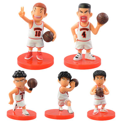 Microgood 5ชิ้น/เซ็ตSlam Dunkหุ่นจำลองตัวการ์ตูนตุ๊กตาของเล่นDecorวันเกิดของขวัญวันหยุดคริสต์มาส