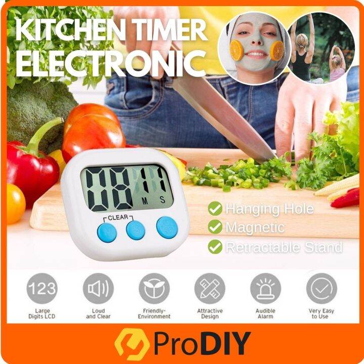 HX-111 Kitchen Timer Electronic Magnetic Digital Cooking Stopwatch ...