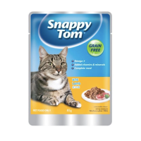 Snappy Tom Lamb Flavor อาหารแมวโต รสแกะ ชนิดซอง