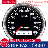 CNSPEED Universal GPS Speedometer 12V/24V Odometer 85mm 220Km/H for Car Motorcycle LCD Tachometer