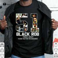 51 Years 1969 2021 Black Rob Signature Thank You T-Shirt Cotton Size S - 3Xl Tee Shirt unisex 4XL 5XL 6XL