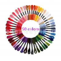 (พร้อมส่งจากไทย)ไหมปัก ด้ายปักครอสติส 50 สี และ 100 สี