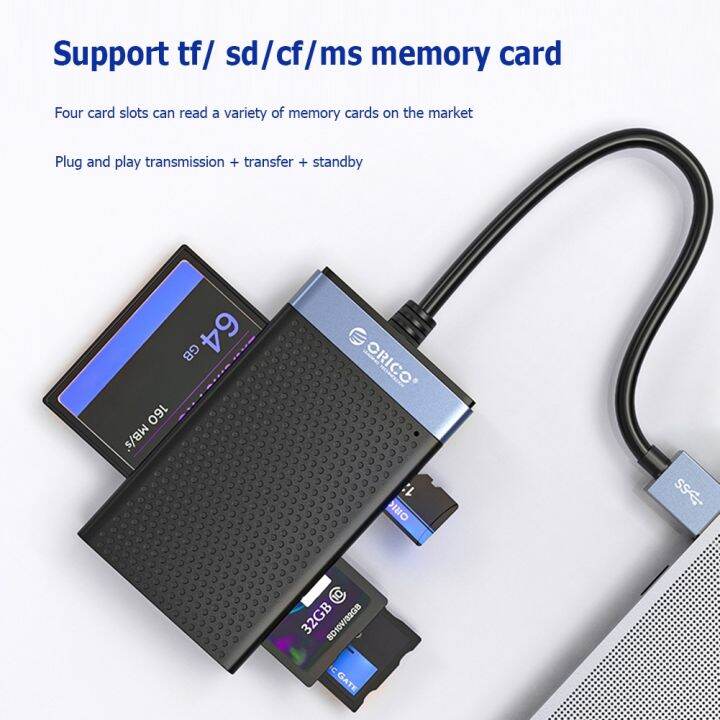 USB 3.0 USB C Card Reader 4 in 1 Smart Memory Card Reader SD TF CF MS
