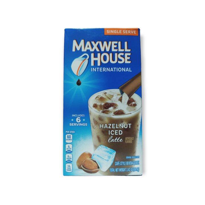 Usa Maxwell House Hazelnut Iced Latte Servings Lazada Ph