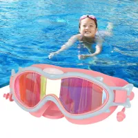 Children Sealed Swim Glasses Waterproof Silicone with Earplugs Unisex Swim Goggles Safe Soft Antifogging for Professional Sports Accessories Accessori