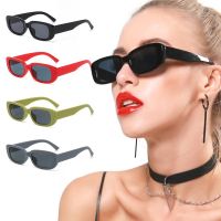 № Fashion UV400 Protection Retro 90s Vintage Shades Y2K Sun Glasses Sunglasses for Women Men Rectangle Sunglasses