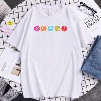 T Shirt Japanese Cartoon Geometric Icon Print Mens Short Sleeve T-Shirt Vintage High Quality Man Tshirts Loose Hip Hop Male Tee S-4XL-5XL-6XL