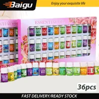 Baigu 36PCS Perfume Aromatherapy 12 Kinds of 3ML Water-soluble Aromatherapy Essential Oil Set Suitable for Humidifier Aromatherapy Machine