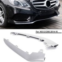 Front Bumper Cover Trim Car Front Bumper Cover Trim Left+Right Front Low Bumper Trim Cover for Mercedes Benz W212 E-Class E350 2014-2016 Silver 2128852774 2128852874