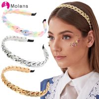 【CC】 Molans Fashion Gold Chains Headband Hairbands Hair Hoop Headwraps Accessories Ornament