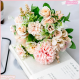 [Moneline] ช่อดอกไม้ดอกกุหลาบจำลองห้องนั่งเล่นโต๊ะแต่งงานตกแต่งบ้านในร่มดอกไม้ประดิษฐ์ปลอมราคาถูก