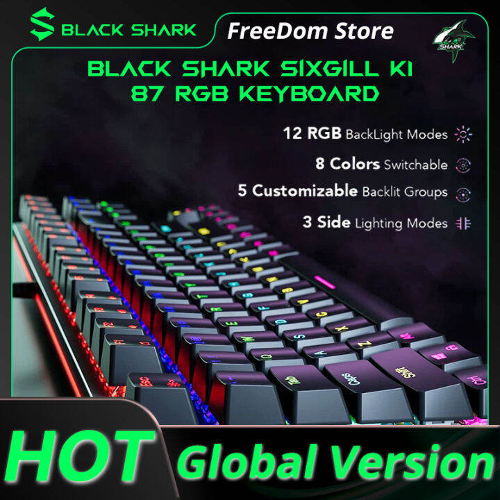 Black Shark BS-K1 Gaming Keyboard RGB Backlight 87 Keys Machanical TKL ...