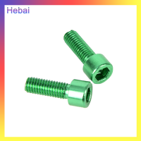 Hebai 2pcs BIKE Water bottle CAGE bolts M5 * 15mm อลูมิเนียมอัลลอย HEX Tapping สกรู