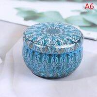 【☸2023 New☸】 heihuans กล่องดีบุกเทียนหอมใส่ชาดอกไม้สีทรงกลมสดใสและน่ารักสำหรับงานแต่งงานสไตล์ยุโรปขนาดเล็กจัดเก็บเครื่องประดับสาวๆ