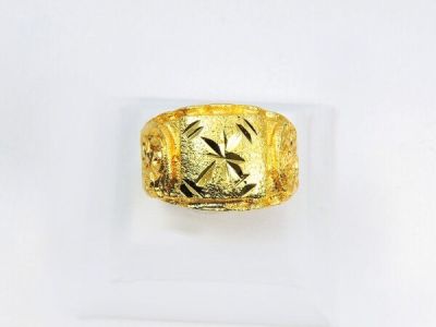 apata jewelry แหวนโต๊ะกังหน้าใหญ่ 3สลึง แหวนชุบทอง งานชุบทองแท้ เศษทองแท้เยาวราช บล็อคทองแท้ สวยเหมือนแท้ ทองปลอม ไม่ลอกไม่ดำ งานคุณภาพ