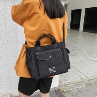 Nylon School Bags For Teenager Girls Boy Waterproof Messenger Bag Large Capacity Crossbody Bag Black Handbags 2022 New