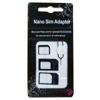 ชุดแปลงนาโนซิมการ์ด + เข็มจิ้มถาดซิม Nano Sim Adapter - Black