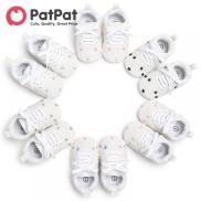 PatPat Shoes Giày Tập Đi Màu Trơn Thêu Ngôi Sao Xinh Xắn Valentine Cho Bé