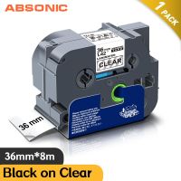 พรีออเดอร์ Absonic 465เหมาะสำหรับพี่ชายน้องชาย36เทปป้ายชื่อขนาดเป็นมิลลิเมตรสีขาวสีแดงสำหรับบราเดอร์เครื่องพิมพ์ฉลากริบบิ้นลามิเนตสำหรับฉลาก465พี่ชาย