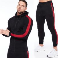 【CC】☫۩  Mens Tracksuit Hoodies Pants Sets Fleece Jacket Sportswear Coats Male Streetswear Coat