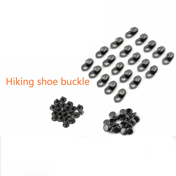 Shoe Lace Hooks, 20 Sets Alloy Boot Lace Hooks with Rivets for