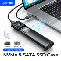 ORICO ตู้ SSD M2 Nvme 10Gbps กล่อง SSD เอสเอสดีของเครื่องพีซีสำหรับ M.2 Nvme NGFF SATA เอสเอสดี SSD เครื่องมือแผ่นกลมฟรี M.2 SSD เคสในตัวระบายความร้อนโลหะ