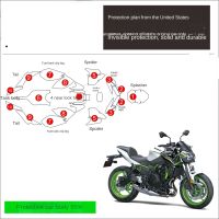 Motorcycle Tank Protector Sticker The whole car TPU transparent Protection Scratch Decal For KAWASAKI Z650 Z 650