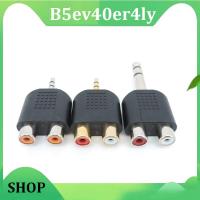 B5ev40er4ly Shop B5ev40er4ly Shop B5ev40er4ly Shop 1x 1/4 inch Audio 3.5mm 6.5mm 6.35mm Male Plug To 2 Dual Rca Female Jack plug Y Splitter stereo Connector Converter AV Adapter