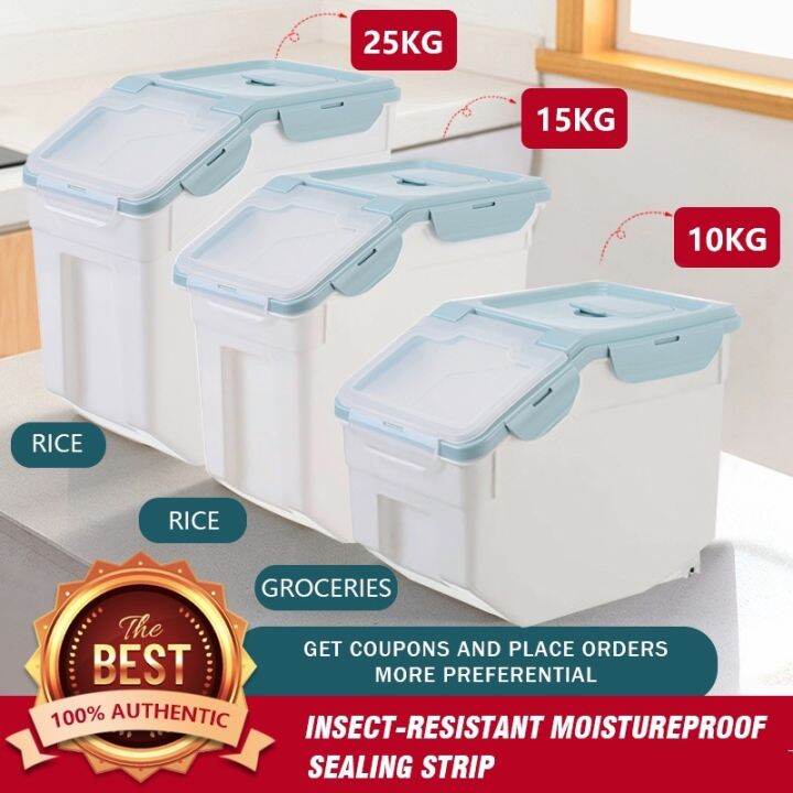 Rice Dispenser Rice Dispenser 25kg Kitchen Organizer Rice Box Food