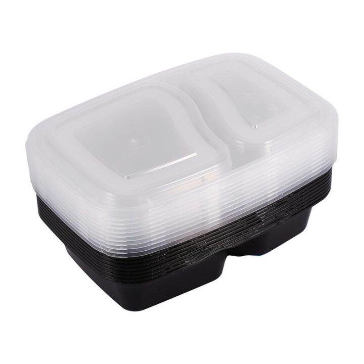 10-pcs-plastic-reusable-bento-box-meal-storage-food-prep-lunch-box-3-compartment-reusable-microwavable-containers-home-lunchbox