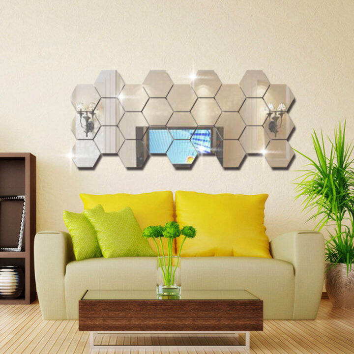 mirror-wall-stickers-bedroom-living-room-detachable-waterproof-self-adhesive-diy-wall-stickers-mural-decoration-silver