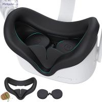 Fillipohn เคสกันเหงื่อสำหรับ Oculus Quest 2เลนส์ VR ป้องกัน VR ผ้าคลุมหน้าฝาครอบตัวควบคุม VR แผ่นปิดหน้า