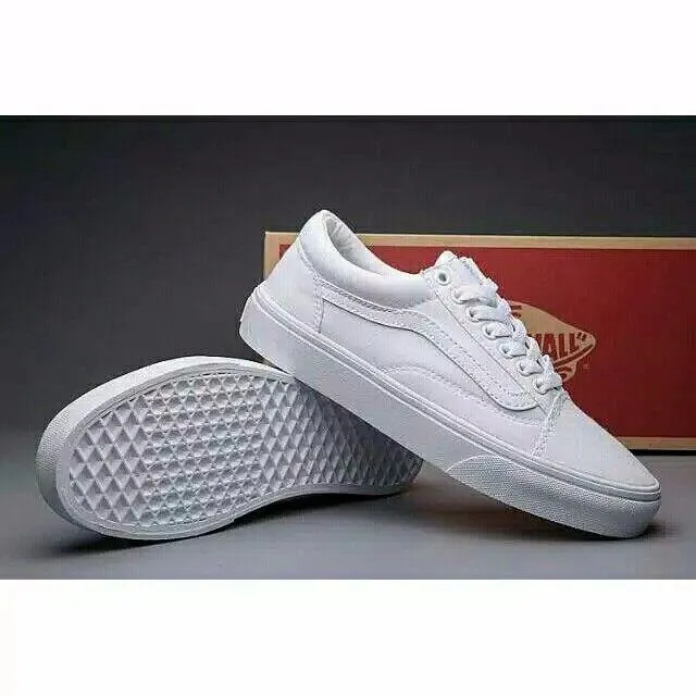 sepatu vans old skool full white