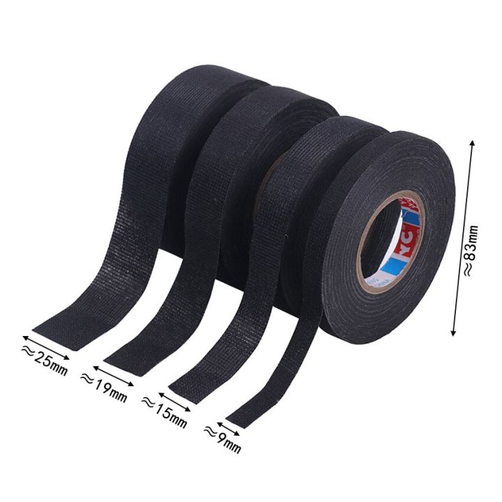 15-meter-heat-resistant-flame-retardant-tape-adhesive-cloth-tape-car-cable-harness-wiring-electrical-insulation-tape-adhesives-tape