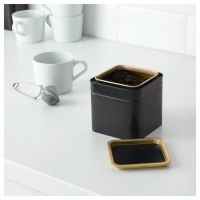 IKEA กระป๋องเก็บกาแฟ/ชา, ขนาด 10x10x10 ซม.