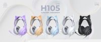 EGA LITE TYPE H105 หูฟังเกมมิ่ง Gaming Headset หูฟังแมว สีพาลเทลสดใส ถอดหูได้ สาย USB 2.0