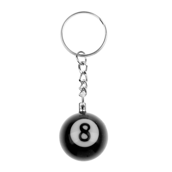 16-pcs-billiard-pool-keychain-snooker-table-ball-key-ring-gift-lucky-no-8-keychain-25mm