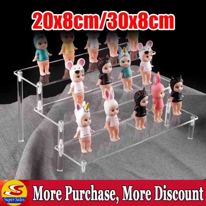 【SuperSales】3 Tiers Clear Acrylic Display Stand Riser For Toy Model