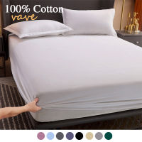 100 Cotton Fitted Sheet with Elastic Bands Non Slip Adjustable Mattress Covers for Single Double King Queen Bed,140160200cm