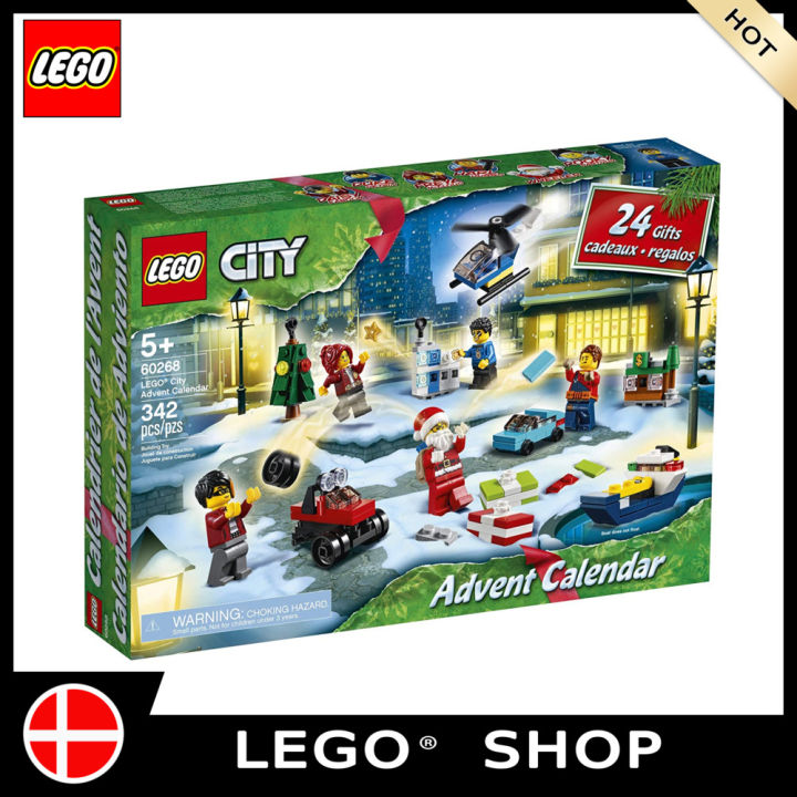 Official】Lego Bộ Đồ Chơi Lego City 2020 Advent Calendar 60268, Bao Gồm 6  Nhân Vật Trong Loạt Phim Truyền Hình Phiêu Lưu Đô Thị, Các Tòa Nhà Thu Nhỏ,  Thảm Trò Chơi