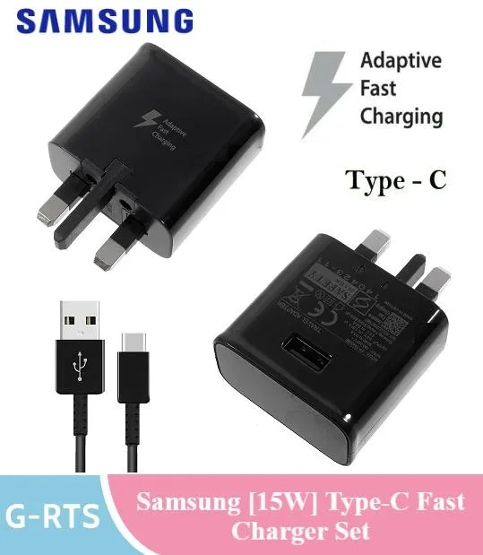 Samsung [15W] Fast Charge Type-C Charger Set for Galaxy S10/S10Plus/S9/S9Plus/S8/S8Plus/Note8  | Lazada Singapore