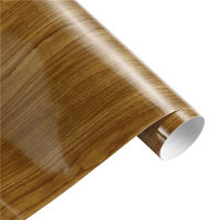 202150*200cm Wood Textured Grain Vinyl Wrap Decals Adhesive Glossy Wood Grain PVC Vinyl Film Car Interior Stickers Auto Accessories