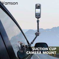 Vamson Extendable Aluminum Alloy Suction Cup Automobile Bracket For Mobile Phone For Gopro Hero 11 10 9 Insta360 X3 Accessories