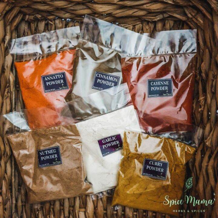 HERBS AND SPICES IN SACHETS / Paprika Cayenne Cumin Annatto Cinnamon