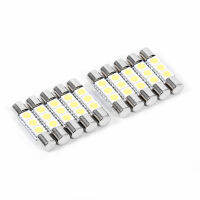 10 ชิ้น 3-SMD 29-30 มิลลิเมตร 6641 ฟิวส์ LED หลอดไฟกระจกเงา Sun Visor โคมไฟสีขาว