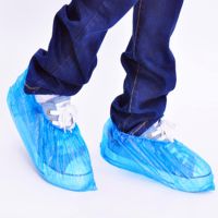 100pcs Anti Home Tool Plastic Blue Overshoes Disposable Shoe Cover Protective